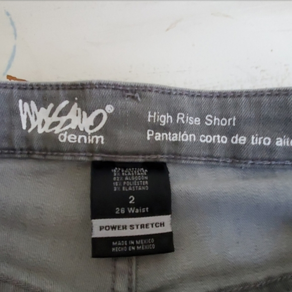 Mossimo Gray Denim High Rise Shorts Size 2 - Picture 5 of 6